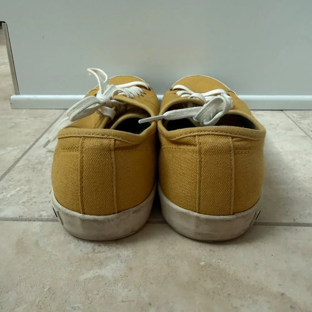 Worn Once! SeaVees Monterey Canvas Lace Up Sneaker, Sz 9, Mustard